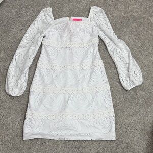 Lilly Pulitzer Zoella Dress in Bungalow Blossom Lace